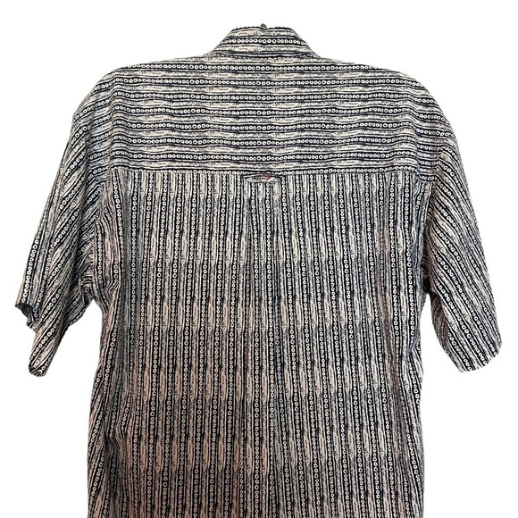 Greg Norman Collection Full Button Down Short Sleeve Shirt Sz. M - Picture 9 of 13